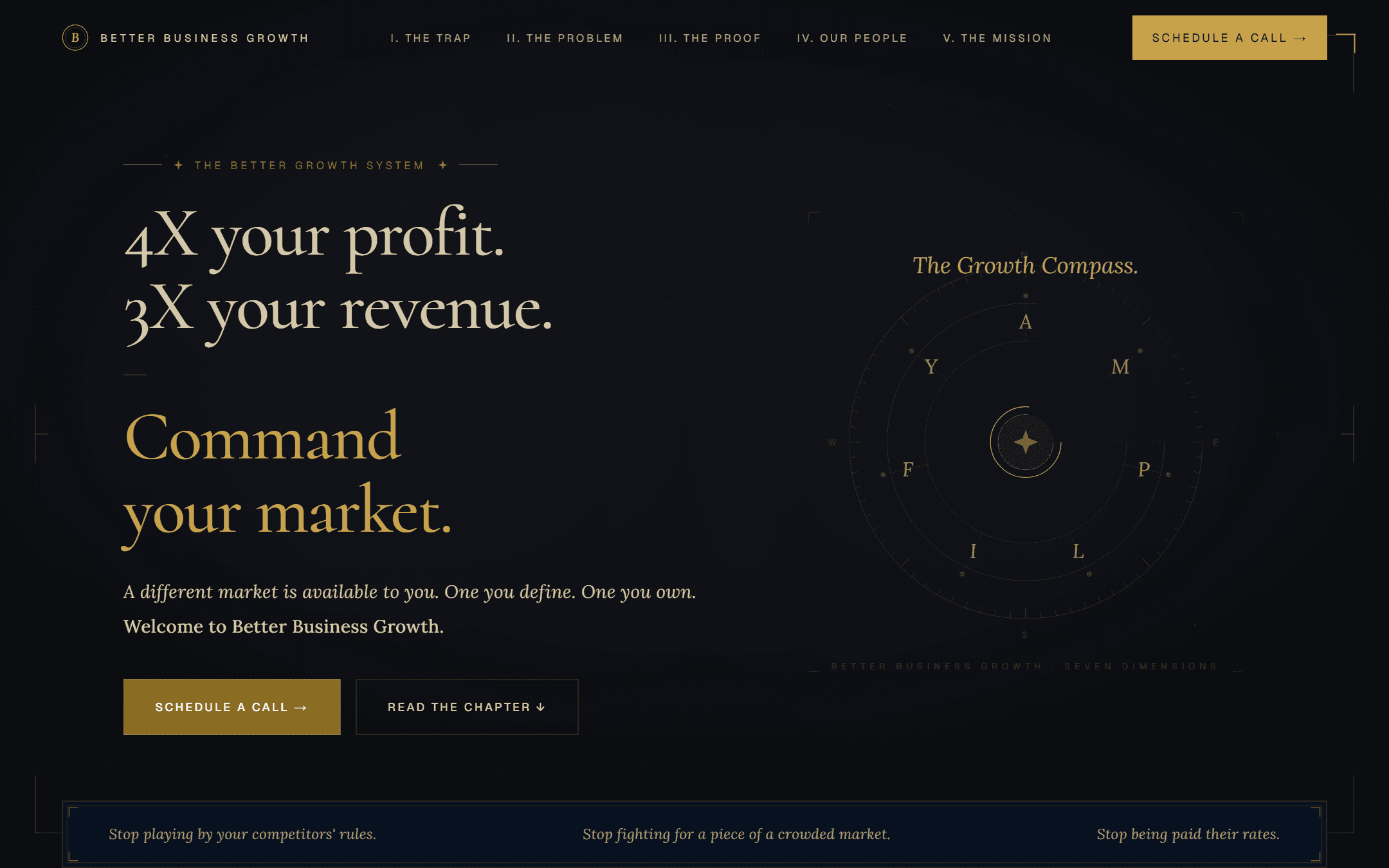 Better Growth Company: Brand site — an editorial first impression for a growth consultancy